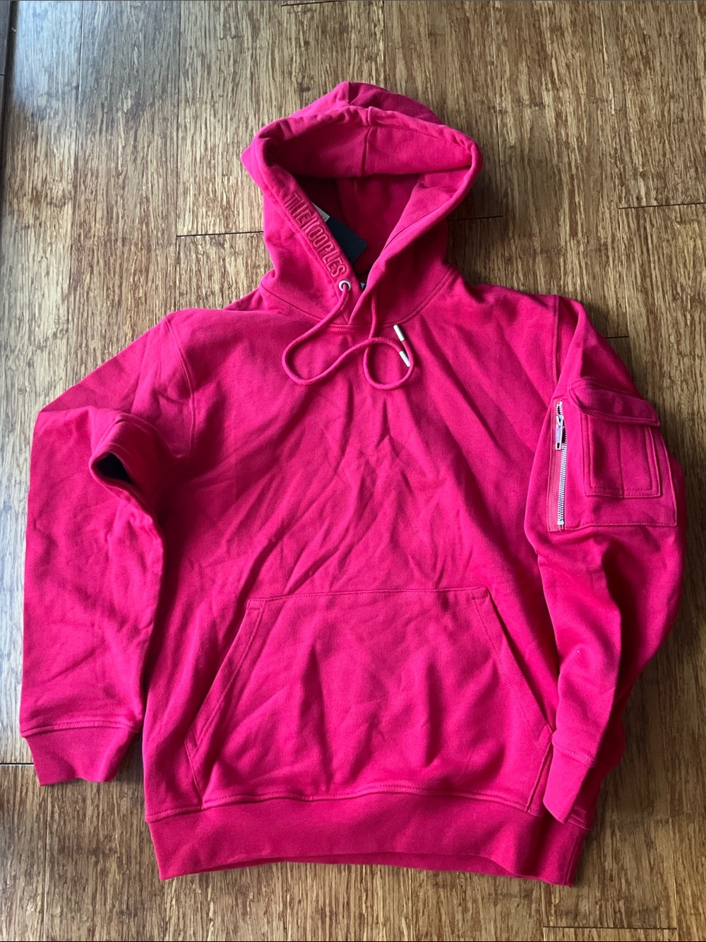 The Kooples Dark Red Hooded Pullover S
